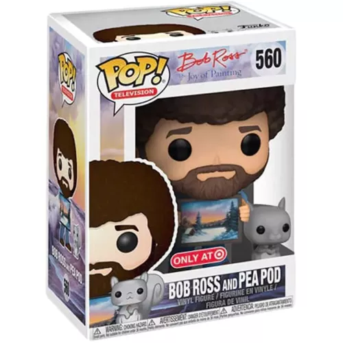 Funko Pop! Bob Ross and Pea Pod #560 Bob Ross The Joy of Painting Box