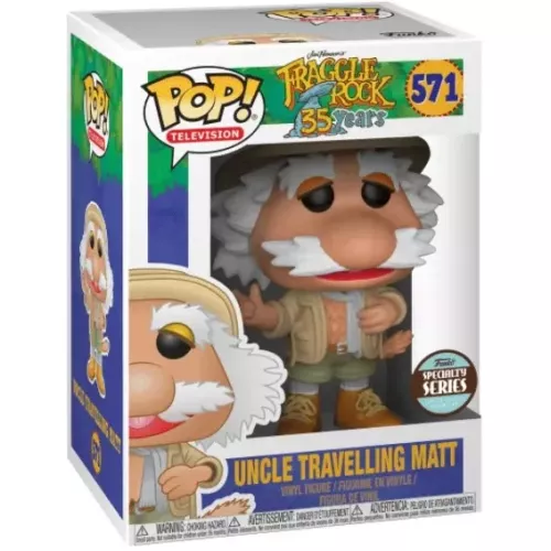 Funko Pop! Uncle Travelling Matt #571 Jim Henson's Fraggle Rock 35 Years Box