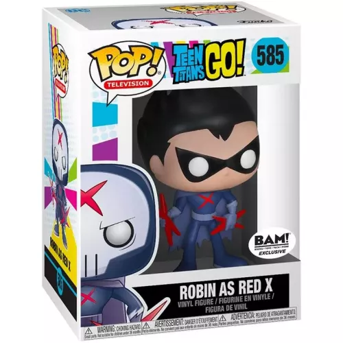 Funko Pop! Robin as Red X #585 Unmasked Teen Titans Go! Box
