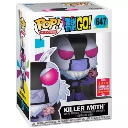 Funko Pop! Killer Moth #647 Teen Titans Go! Television Box