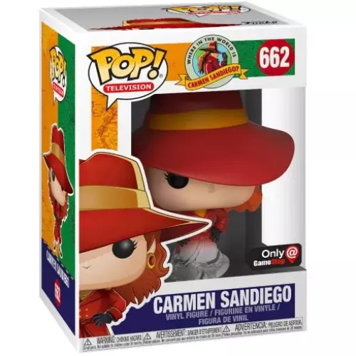 Funko Pop! Carmen Sandiego #662 Translucent Where in the World Is Carmen Sandiego? Box