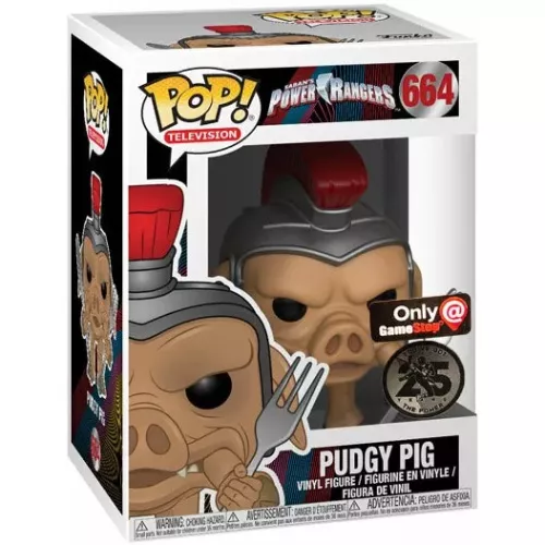Funko Pop! Pudgy Pig #664 Saban's Power Rangers Television Box