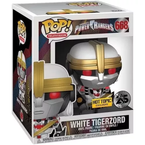 Funko Pop! White Tigerzord #668 6 Inch Saban's Power Rangers Box