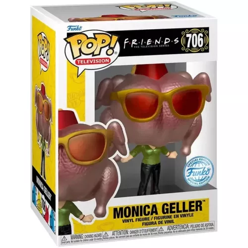Funko Pop! Monica Geller #706 Turkey Head Metallic Box