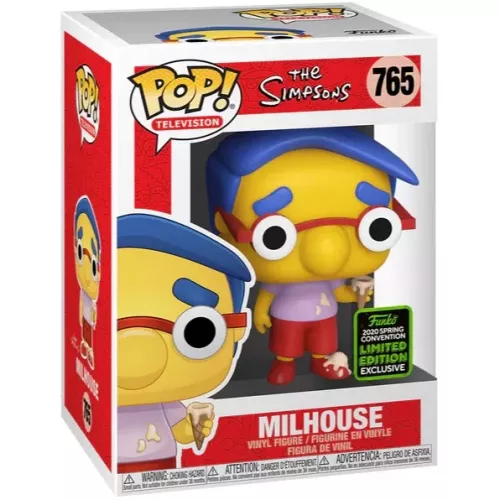 Funko Pop! Milhouse #765 The Simpsons Television Vinyl Figure Box