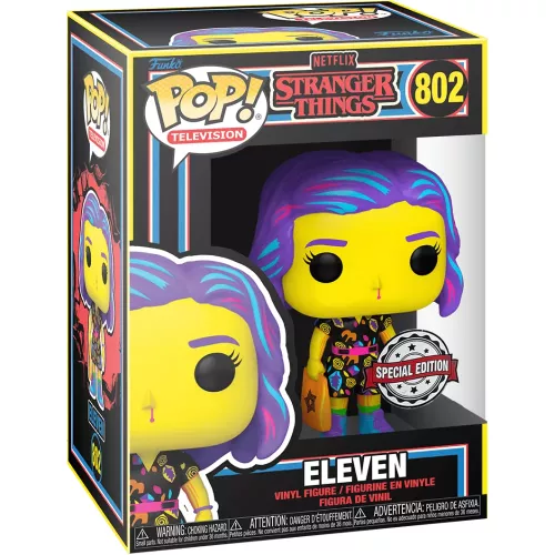 Funko Pop! Eleven #802 Blacklight Netflix Stranger Things Box