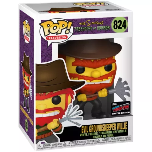 Funko Pop! Evil Groundskeeper Willie #824 The Simpsons Treehouse of Horror Box