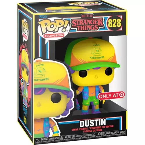 Funko Pop! Dustin #828 Vest Blacklight Netflix Stranger Things Box