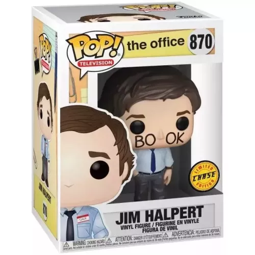 Funko Pop! Jim Halpert #870 Book Face Chase The Office Box