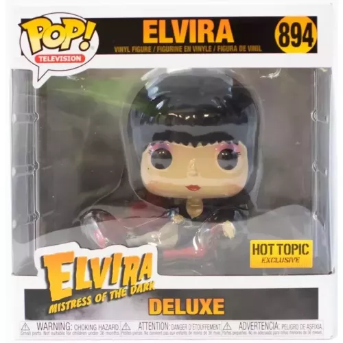 Funko Pop! Elvira #894 on Sofa Elvira Mistress of the Dark Box