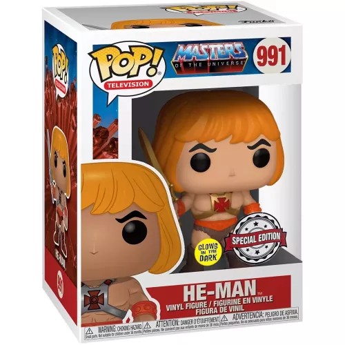 Funko Pop! He-Man #991 Glows in the Dark Masters of the Universe Box