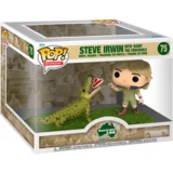 Steve Irwin with 'Agro' the Crocodile