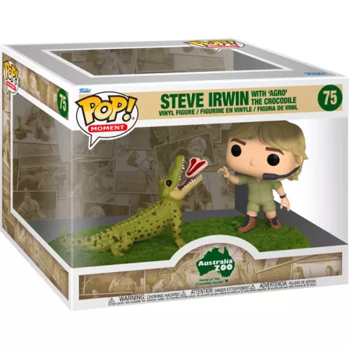 Funko Pop! Steve Irwin with 'Agro' the Crocodile #75 Box