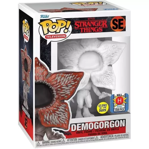 Funko Pop! Demogorgon SE White Glows in the Dark Netflix Stranger Things Box