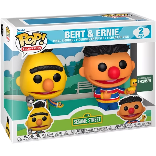 Funko Pop! Ernie 2 Pack 123 Sesame Street Television Box
