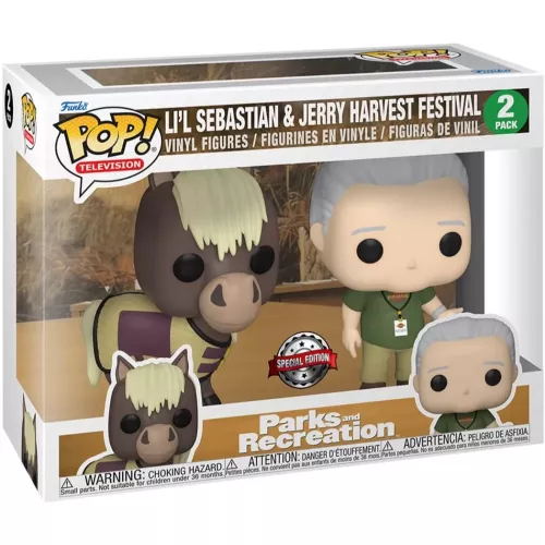 Funko Pop! Jerry Harvest Festival 2 Pack Parks and Recreation Box