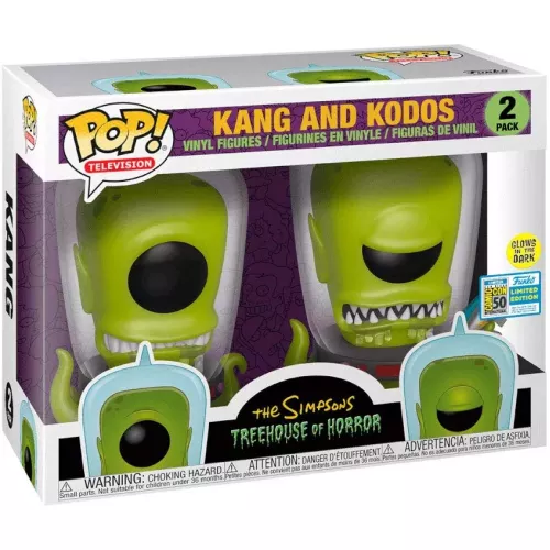Funko Pop! Kodos 2 Pack Glows in the Dark The Simpsons Treehouse of Horror Box