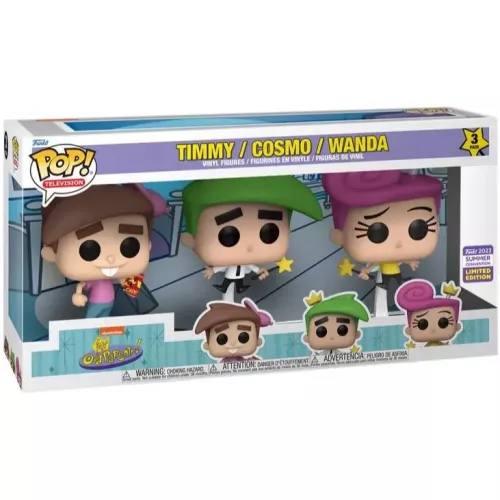 Funko Pop! Cosmo 3 Pack Nickelodeon The Fairly OddParents! Box
