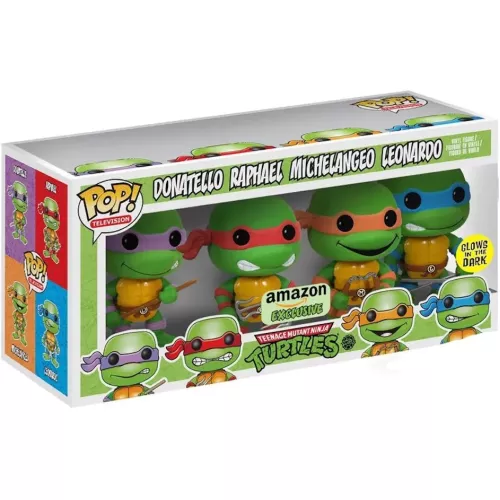 Funko Pop! Leonardo 4 Pack Glows in the Dark Nickelodeon Teenage Mutant Ninja Turtles Box
