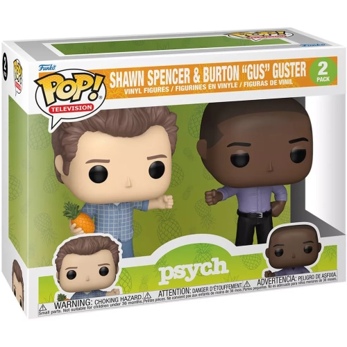 Funko Pop! Burton "Gus" Guster 2 Pack Psych Television Box
