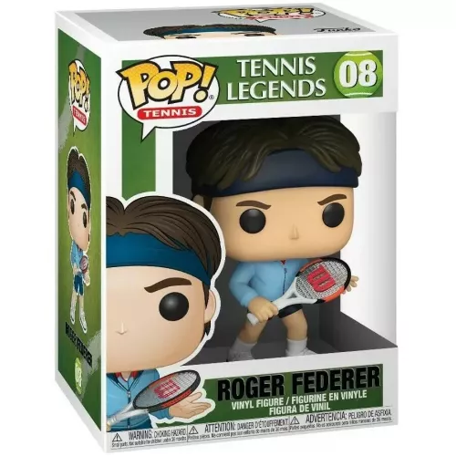 Funko Pop! Roger Federer #08 Tennis Legends Vinyl Figure Box
