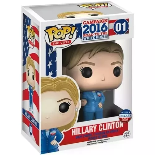 Funko Pop! Hillary Clinton #01 Campaign 2016 Road to the White House Box
