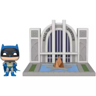 Batman with The Hall of Justice image