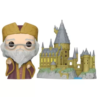 Albus Dumbledore with Hogwarts image