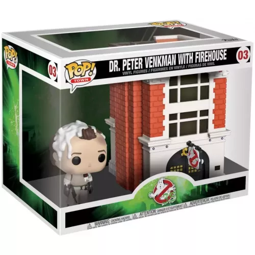 Funko Pop! Dr. Peter Venkman with Firehouse #03 Ghostbusters 35 Box