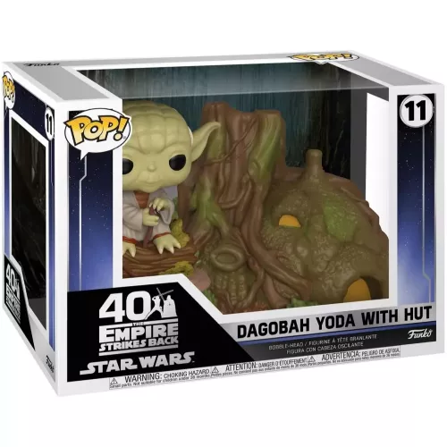 Funko Pop! Dagobah Yoda with Hut #11 40 The Empire Strikes Back Star Wars Box