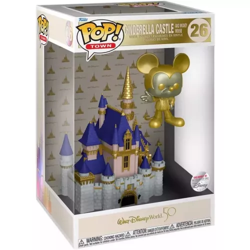 Funko Pop! Cinderella Castle and Mickey Mouse #26 Gold Box