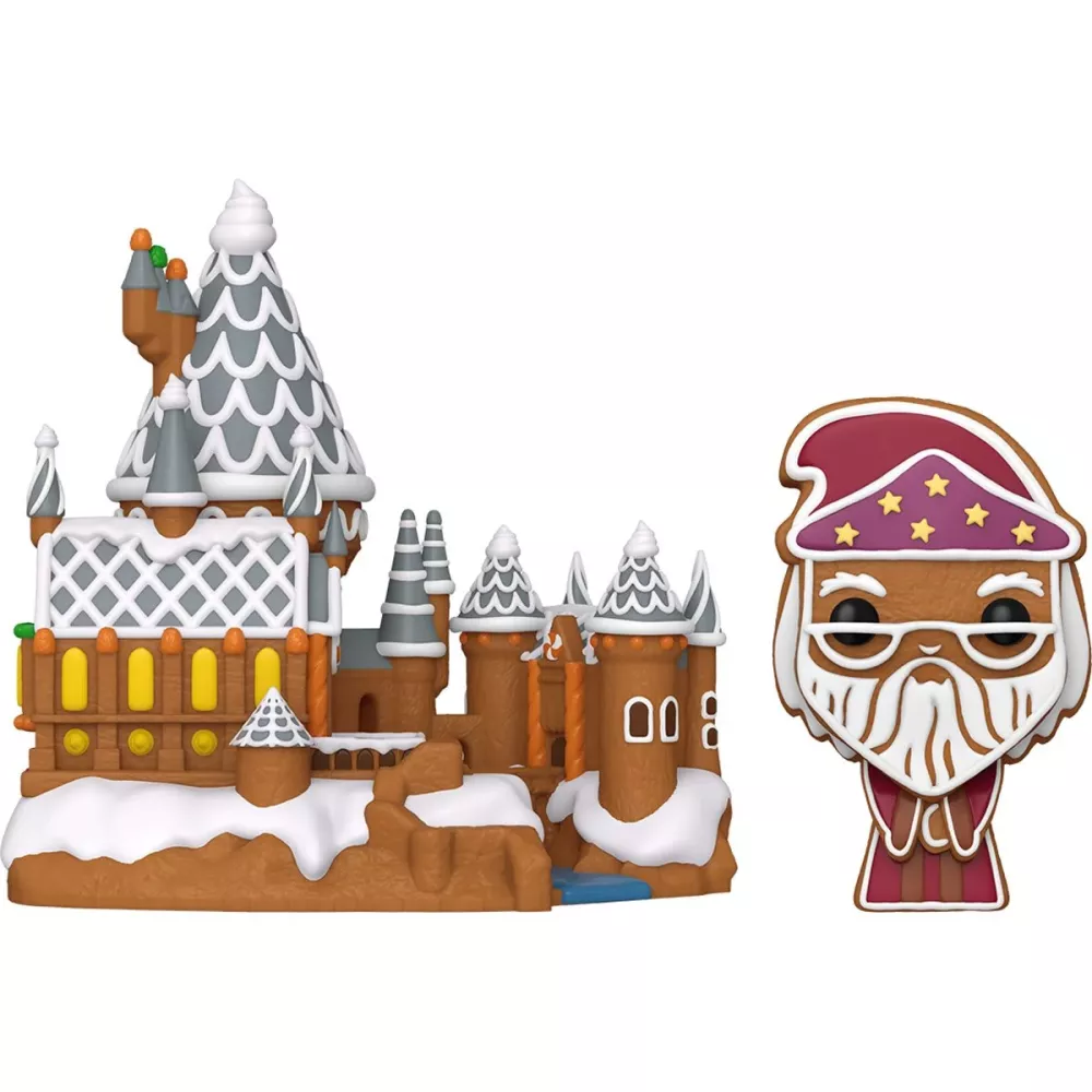 Gingerbread Albus Dumbledore and Hogwarts