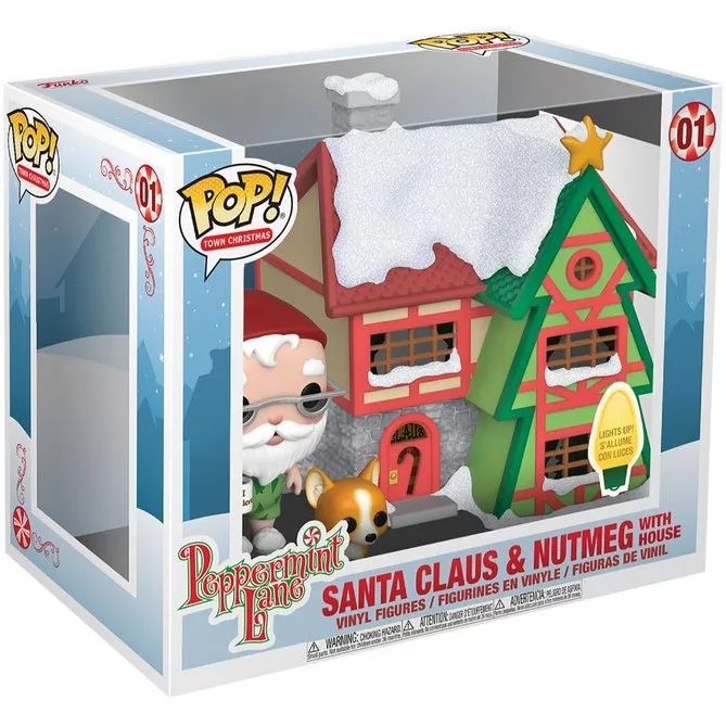 Santa Clause & Nutmeg with House Box