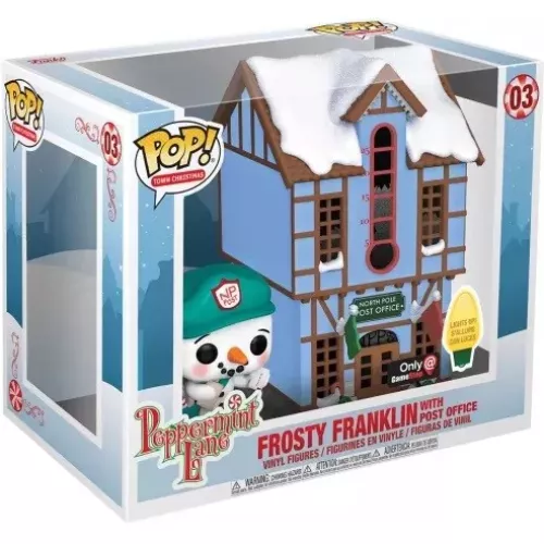Funko Pop! Frosty Franklin with Post Office #03 Lights Up! Box