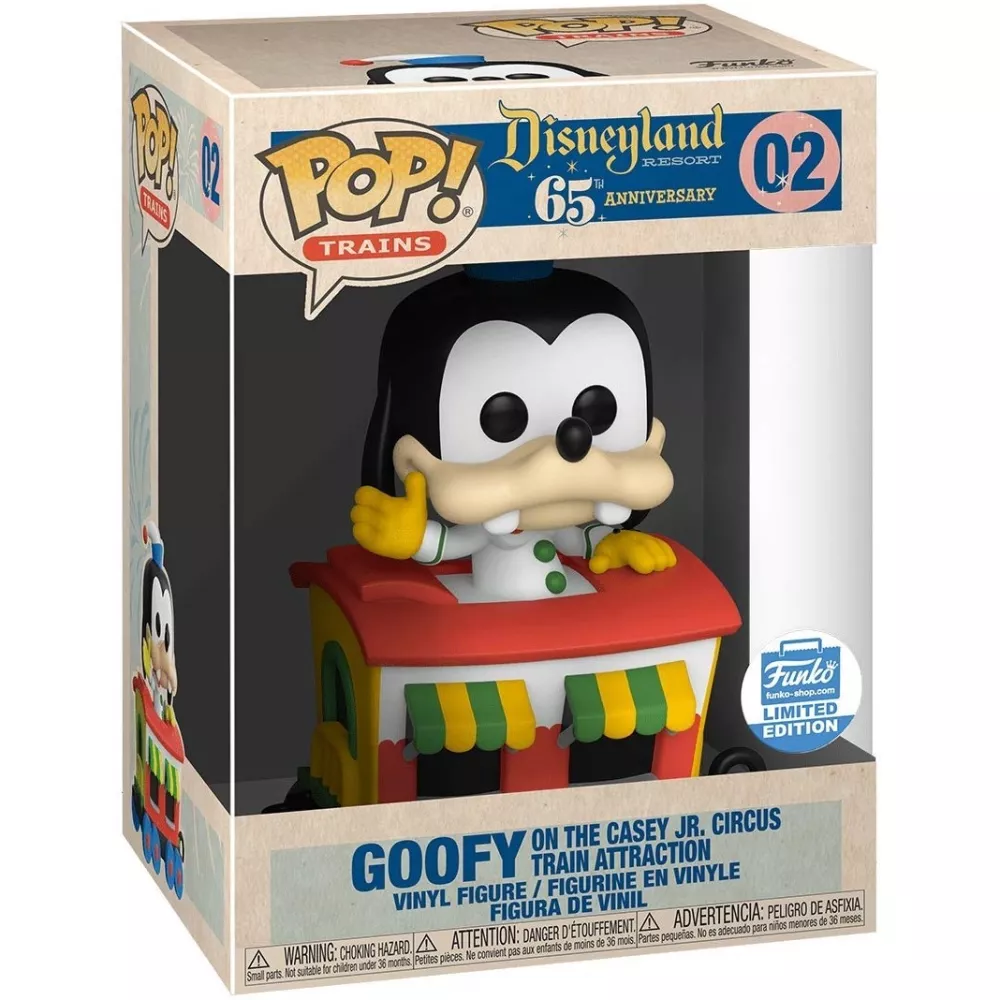 Goofy on the Casey Jr. Circus Train Attraction Box
