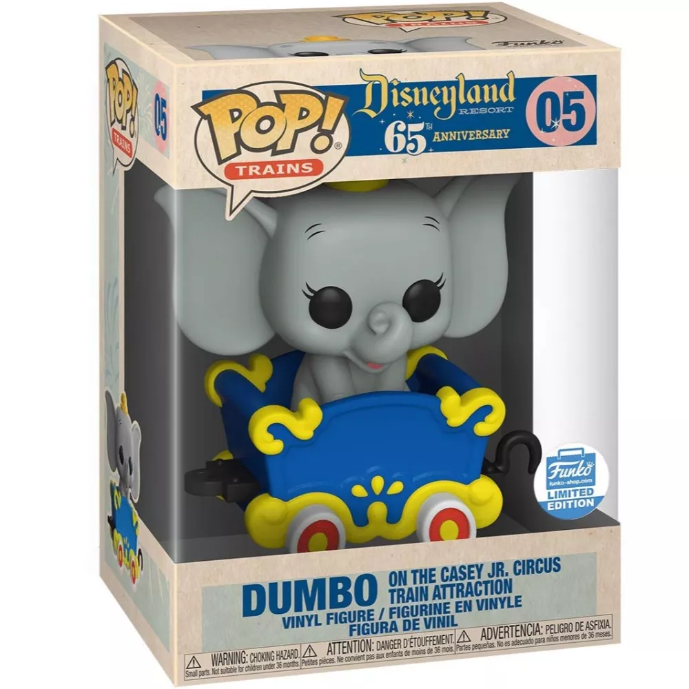Dumbo on the Casey Jr. Circus Train Attraction Box