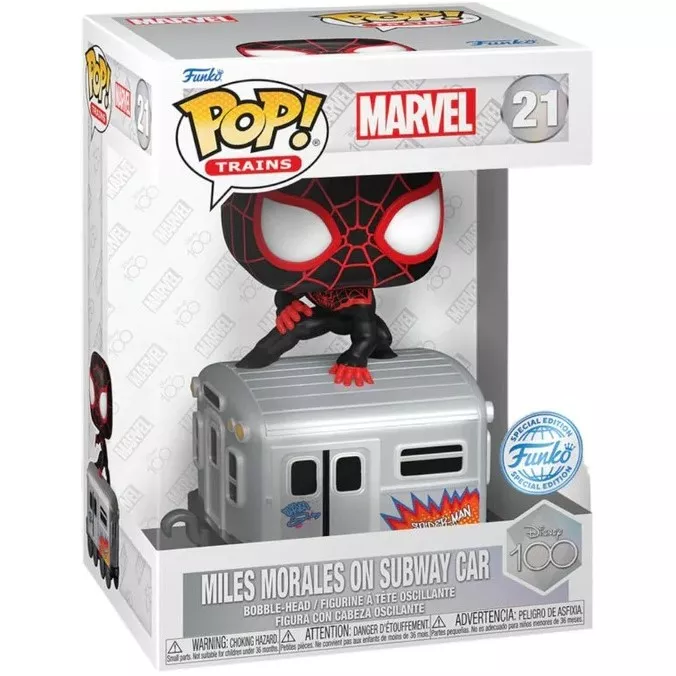 Miles Morales on Subway Car Box