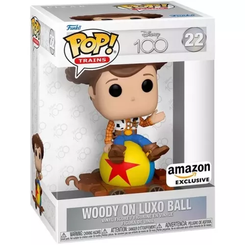 Funko Pop! Woody on Luxo Ball #22 Train Disney 100 Box