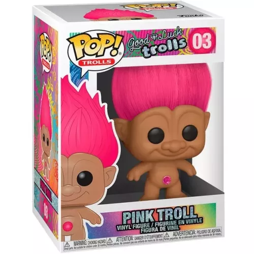 Funko Pop! Pink Troll #03 Good Luck Trolls Vinyl Figure Box