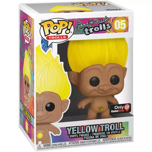 Funko Pop! Yellow Troll #05 Good Luck Trolls Vinyl Figure Box