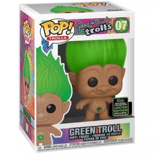 Funko Pop! Green Troll #07 Good Luck Trolls Vinyl Figure Box
