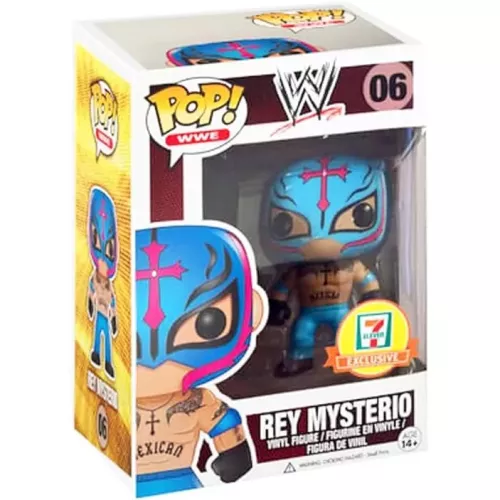 Funko Pop! Rey Mysterio #06 Light Blue WWE Wrestling Box