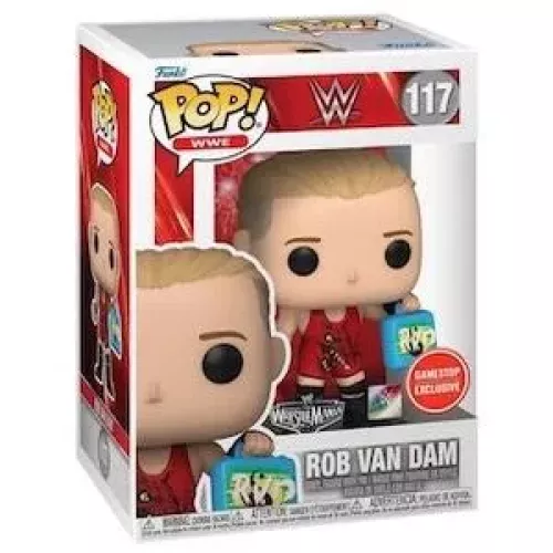 Funko Pop! Rob Van Dam #117 with Money Briefcase with Pin Box