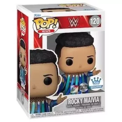 Funko Pop! Rocky Maivia #120 Metallic WWE Wrestling Box