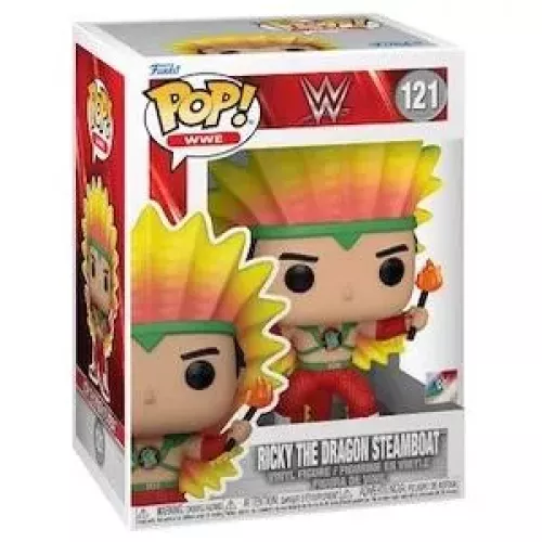 Funko Pop! Ricky The Dragon Steamboat #121 WWE Wrestling Box