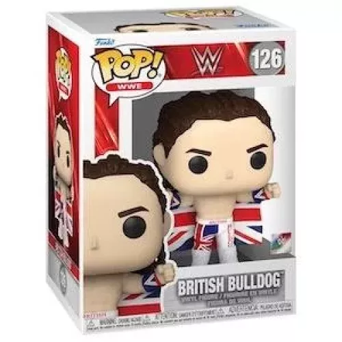 Funko Pop! British Bulldog #126 WWE Wrestling Vinyl Figure Box