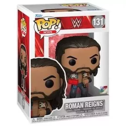 Funko Pop! Roman Reigns #131 with Belts WWE Wrestling Box