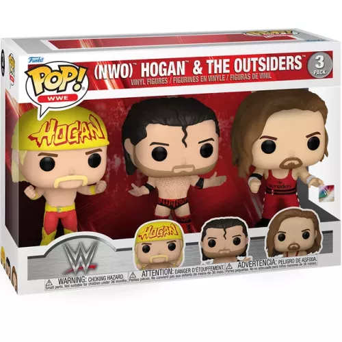 Funko Pop! Kevin Nash 3 Pack NWO & The Outsiders WWE Wrestling Box