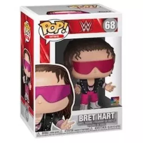Funko Pop! Bret Hart #68 with Jacket WWE Wrestling Box