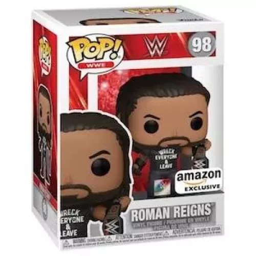 Funko Pop! Roman Reigns #98 with Belt WWE Wrestling Box